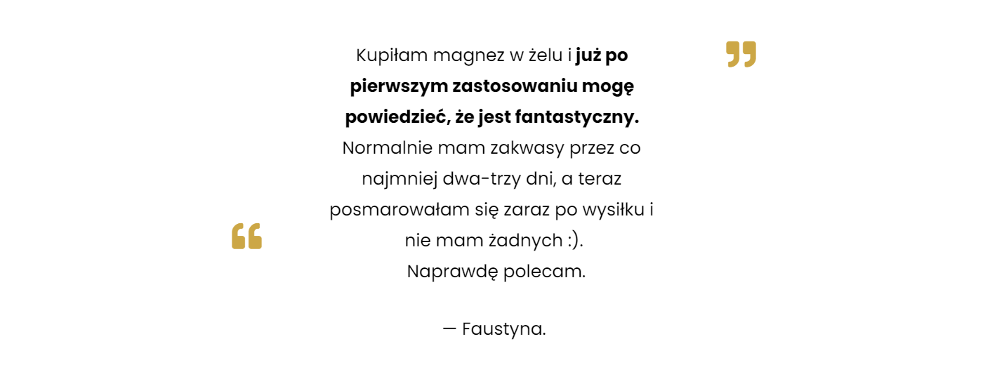 Faustyna: co sądzi o serii magnezowej?