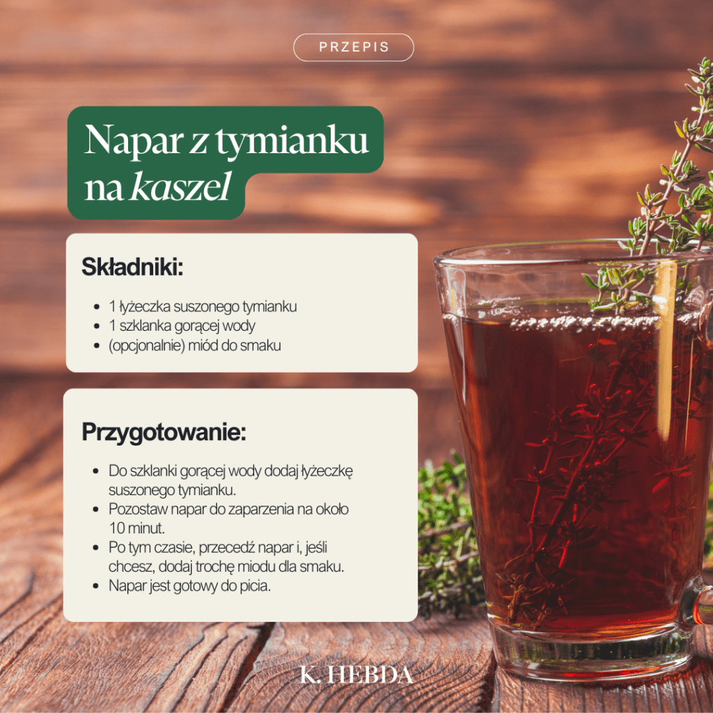 Napar z tymianku na kaszel Napar z tymianku na kaszel