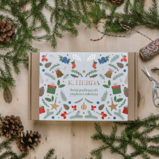 zestaw prezentowy z obwolutą świąteczną K. Hebda